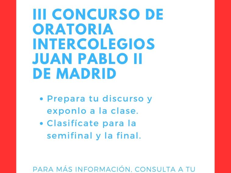 CARTEL III CONCURSO DE ORATORIA